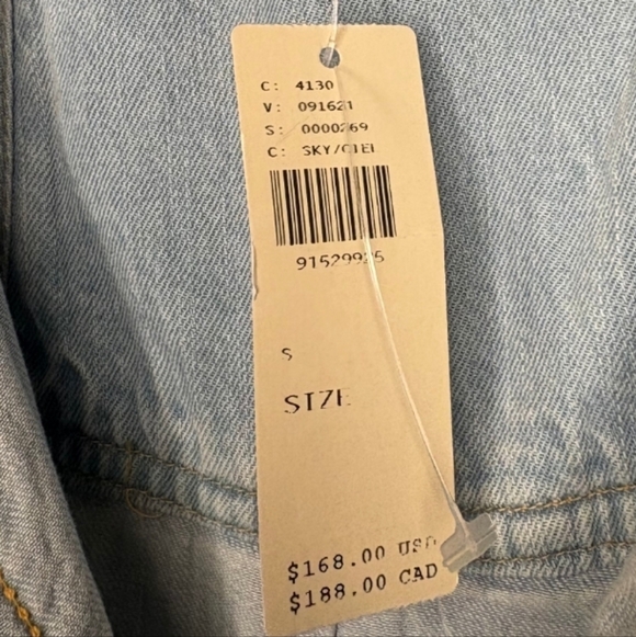 Pilcro Sleeveless Denim Dress Nwt Size Small - Picture 4 of 5